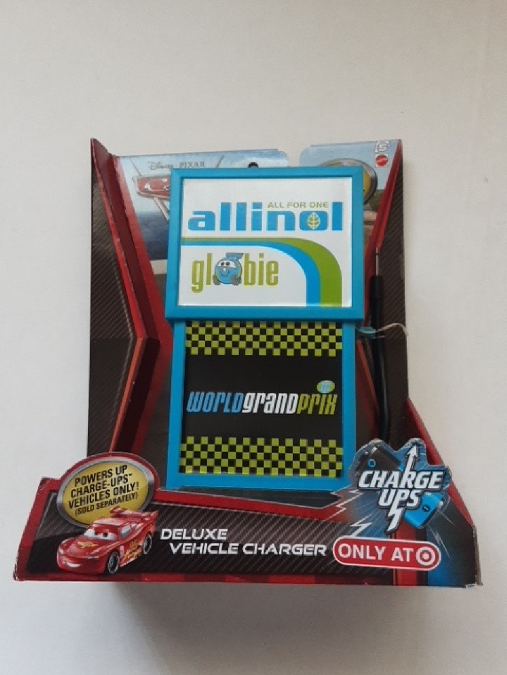 Disney Cars Charge Ups Allinol Deluxe Vehicle Charger Diecast Car New